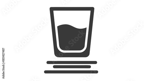 Glass with Water Icon