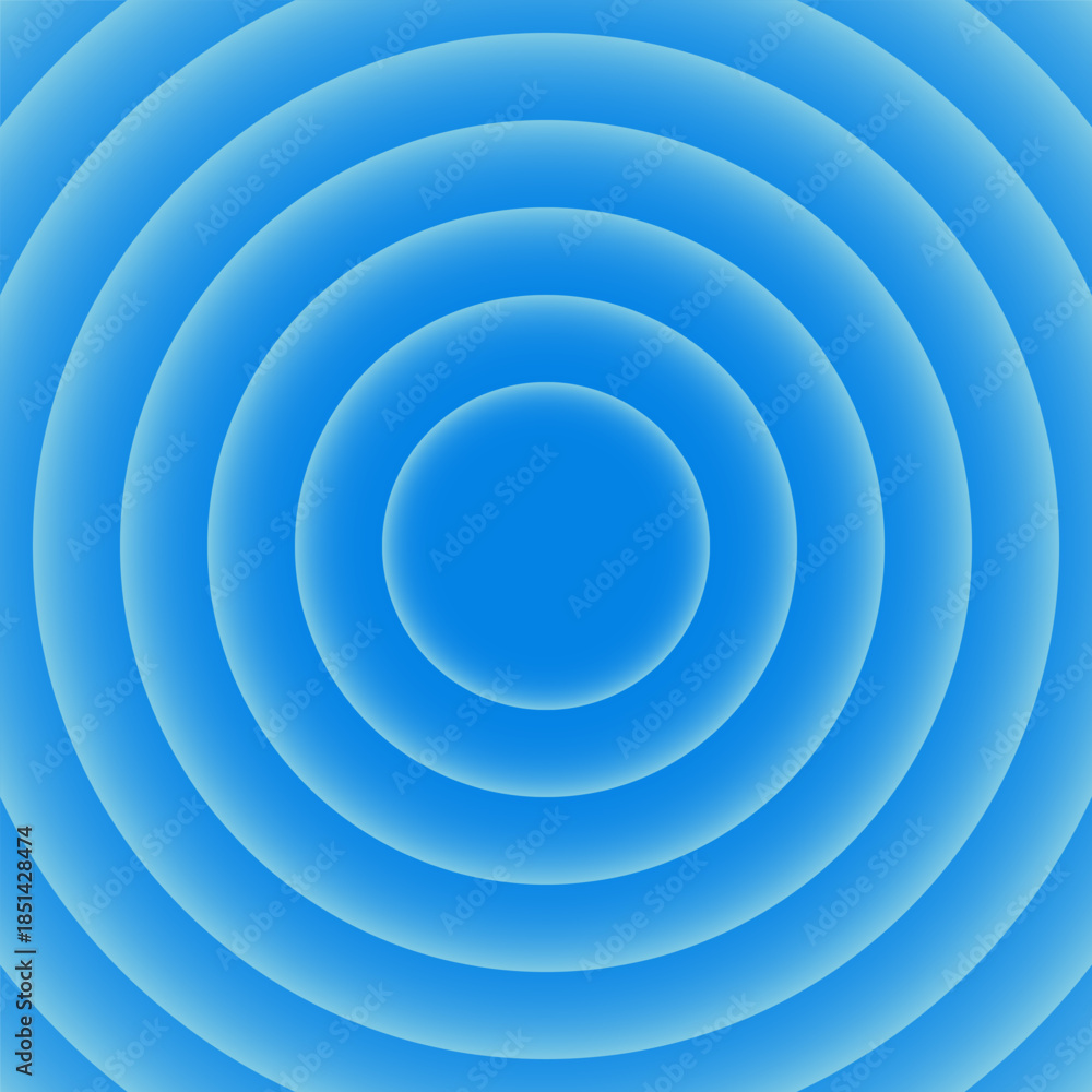 Obraz premium Blue background with outer gradient circles