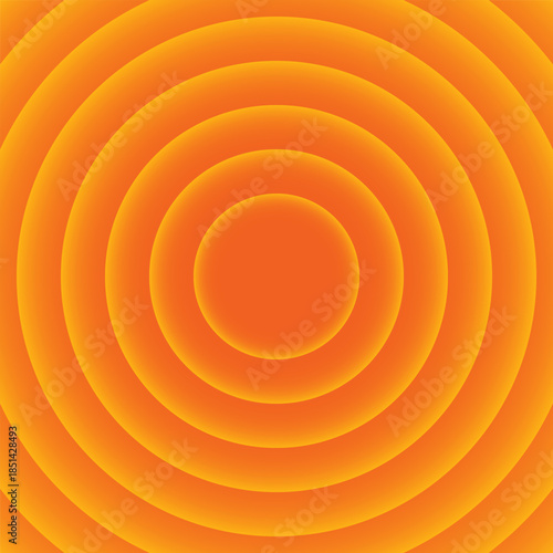 Orange background with outer gradient circles
