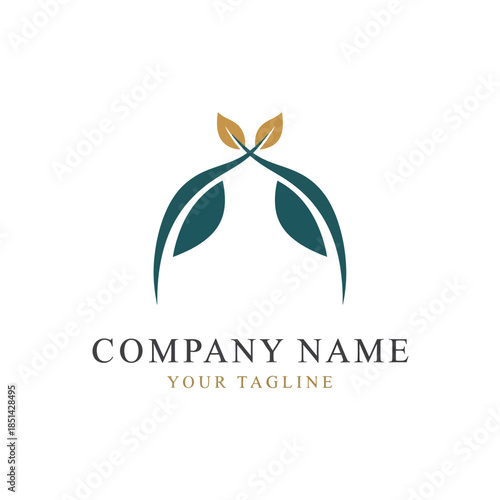 wellnesst flower logo design