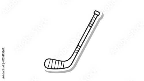 Hand-Drawn Hockey Stick Icon
