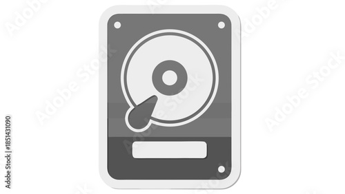 Hard Drive Icon - Flat Design