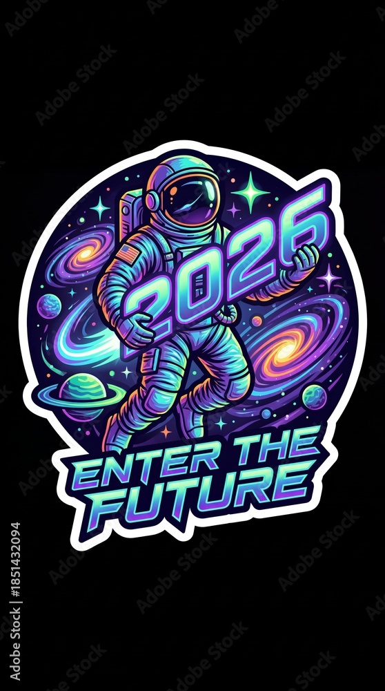 Fototapeta premium ENTER THE FUTURE 2026 Space Tee
