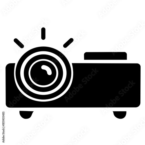 Foto vector illustration of a video projector