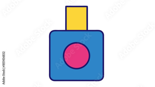 Modern Blue Perfume Bottle Icon