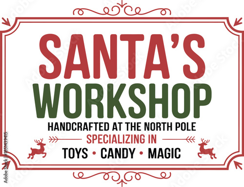 Santa's Workshop Handcrafted Toys, Candy, and Magic from the North Pole