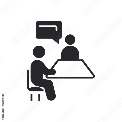 deliberation icons outline and Flat Style,transparent background