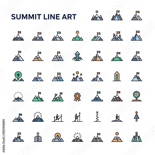 Mountain Summit Peak Above the Clouds
