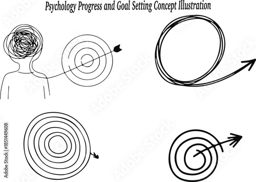 Illustrating the Psychology of Personal Progress and Effective Goal Setting
