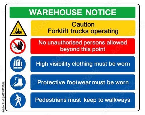 Warehouse Notice Symbol Sign, Vector Illustration, Isolate On White Background Label. EPS10