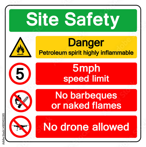 Site Safety Symbol Sign, Vector Illustration, Isolate On White Background Label.EPS10