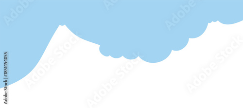 Illustration of light blue sky and white clouds. Great for background or wallpaper design.