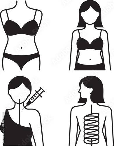 Visualizing Women's Body Contours Health Interventions and Internal Organ Function