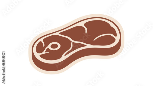 Stylized Beef Steak Icon