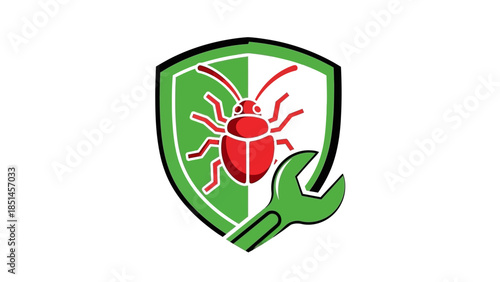 Shield protects against bug with wrench maintenance