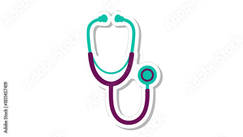 Stylized Stethoscope Icon - Medical Healthcare Symbol
