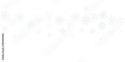 Soft grey snowflakes pattern background. Winter season design, and cool elegant texture