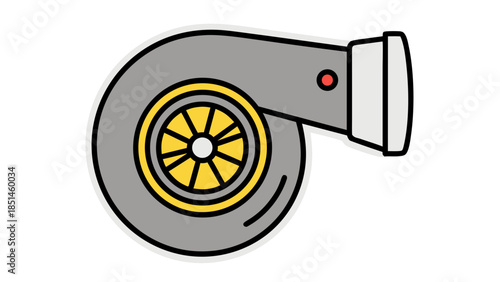 Turbocharger Icon - Engine Performance Boost