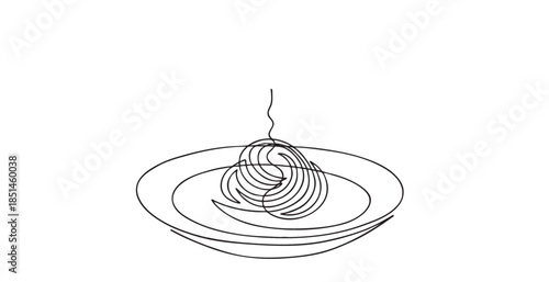 Noodle line art
