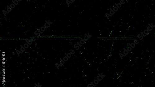 VSH green noise scratch overlay effect