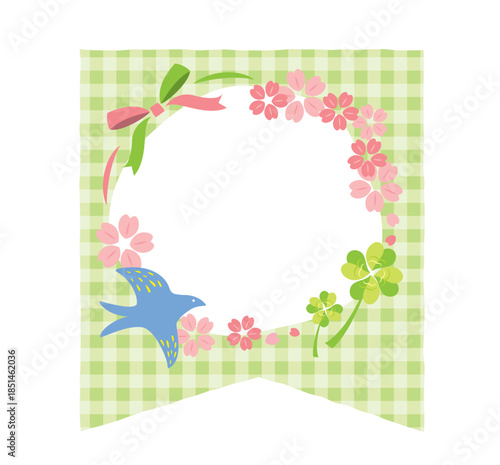 かわいい春のフレーム