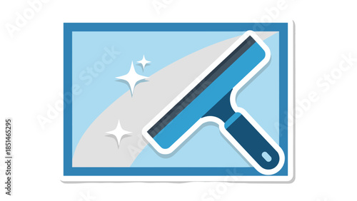 Window Cleaning Squeegee Icon