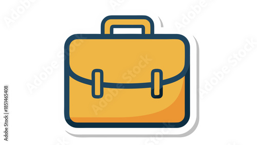 Yellow Briefcase Icon