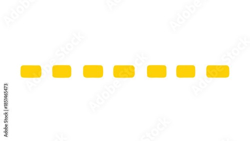 Yellow Dashed Line: Minimalist Design Element