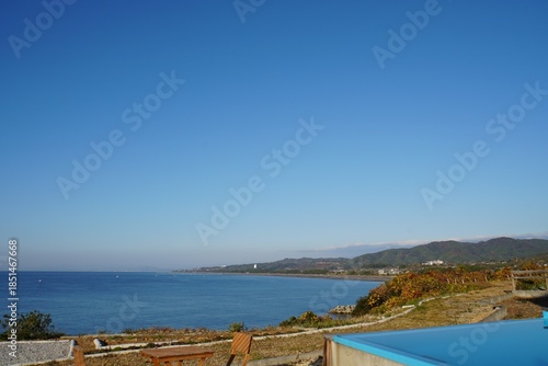 view of Pacific Ocean from Aki City, Kochi - Japan