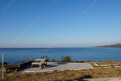 view of Pacific Ocean from Aki City, Kochi - Japan