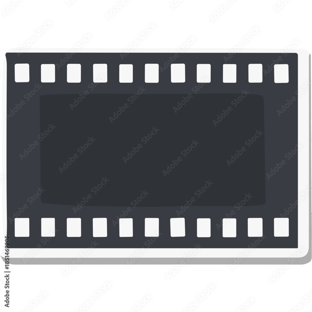 Fototapeta premium Blank Film Strip Template Icon
