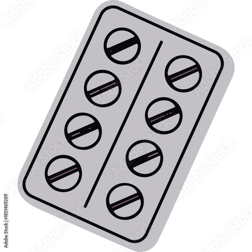 Blister Pack of Pills Icon