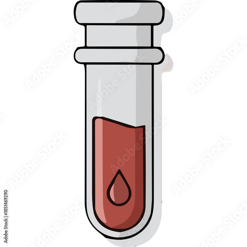 Blood Sample Test Tube Icon