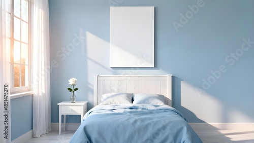 bedroom interior mockup.