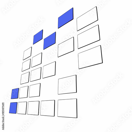 3d graphic of a creative idea symbol made of many spheres