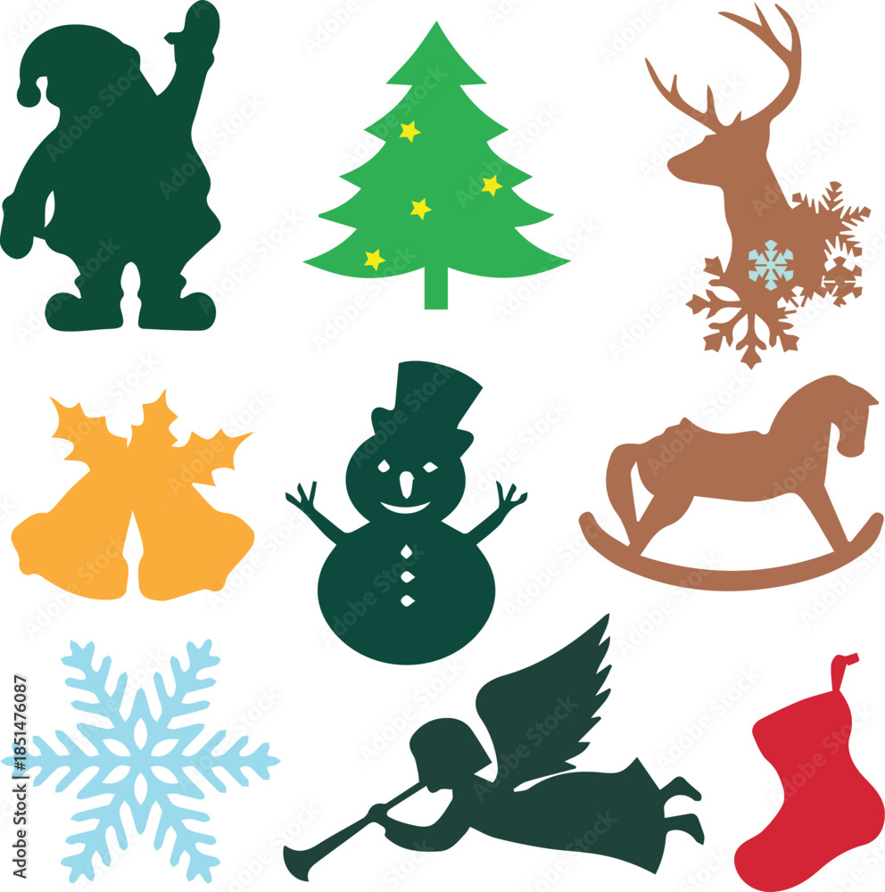 Naklejka premium Christmas vector | Premium Vector