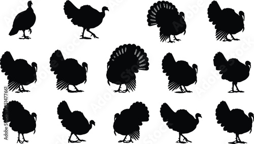 Boxing fighter silhouettes set, male boxer training, fighting, punching, attack and defense pose, sport, fitness, competition concept