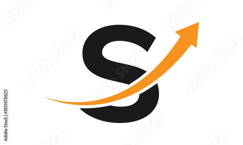 Modern Letter S Finance Logo