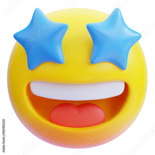 3D Star Struck Emoji