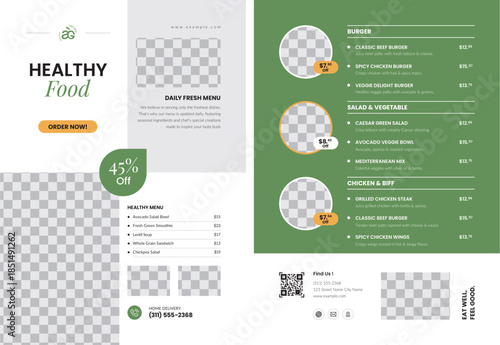 Restaurant Food Menu Flyer Template