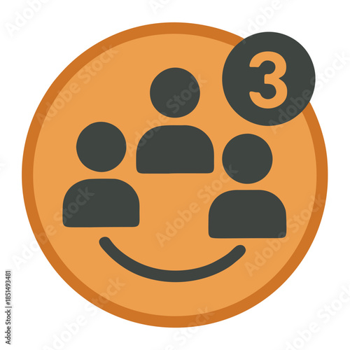 Icon for third-place social connections (not home or work).