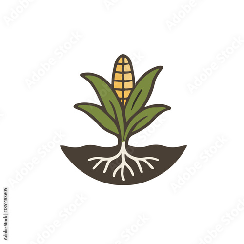 Icon "Climate-Resilient Crops" - Food crops with very deep roots or heat-resistant leaves.