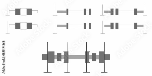 Box plots illustrating data distribution and statistical range variations