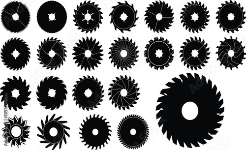 Extensive Black Silhouette Vector Collection of Assorted Fresh Fruits, Including Pineapples, Grapes, Pears, Cherries, Apples, Pomegranates, and Strawberries for Healthy Food and Diet Design