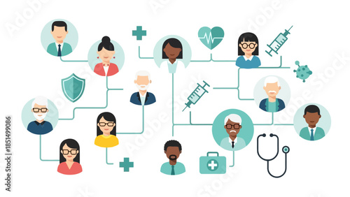 Community Health Preparedness Flat Vector Illustration