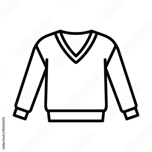 White Sweater Vector Illustration