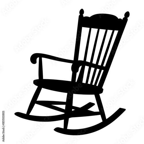 wooden rocking chair