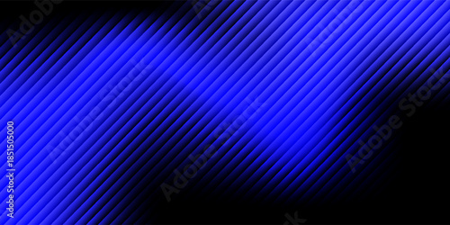 Vector reeded glass effect background set. Elegant gradient cover collection in blue hues. Minimalist template design for social media, poster, banner, flyer, design