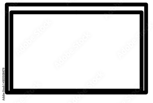 Modern rectangular frame design with clean lines