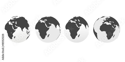 A sequence depicting earth s continental drift over immense geological time